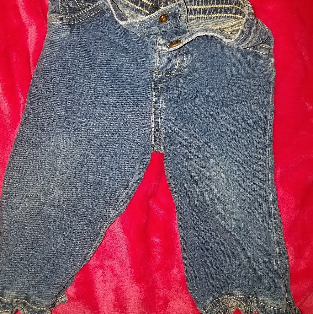 baby girl stretchy jeans size 6-9 months